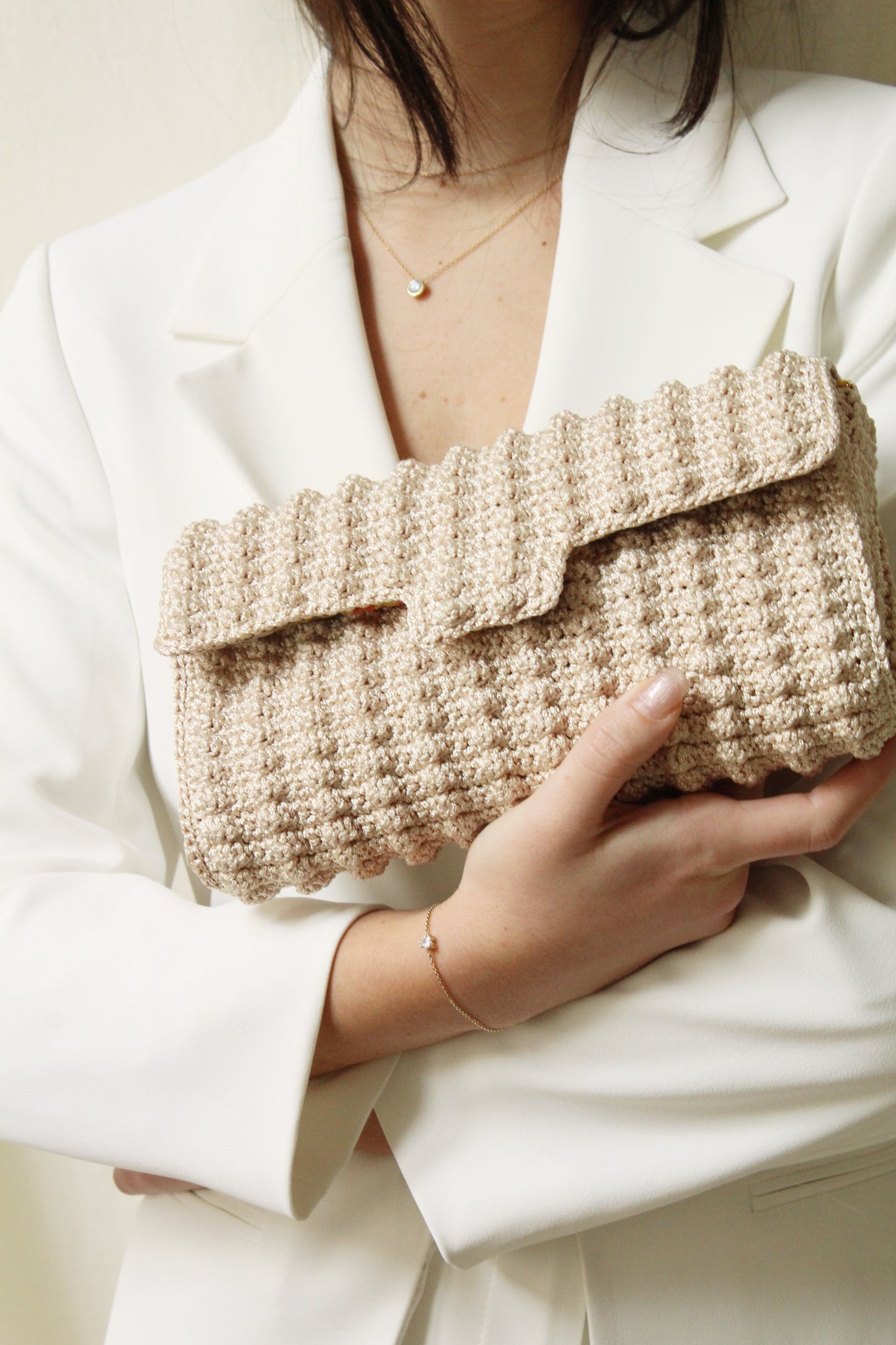 MILANO CLUTCH CHAMPAGNE