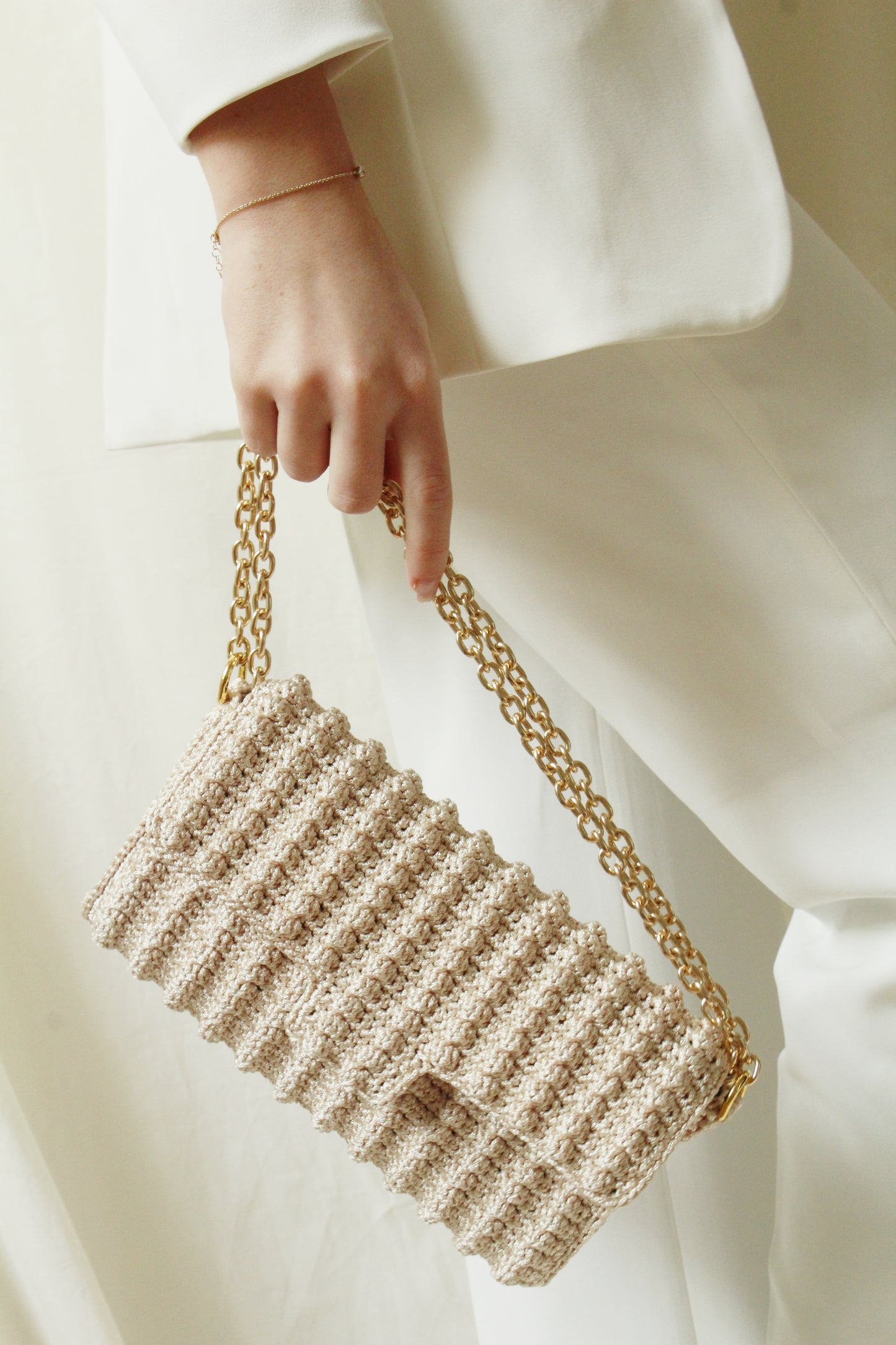 MILANO CLUTCH CHAMPAGNE
