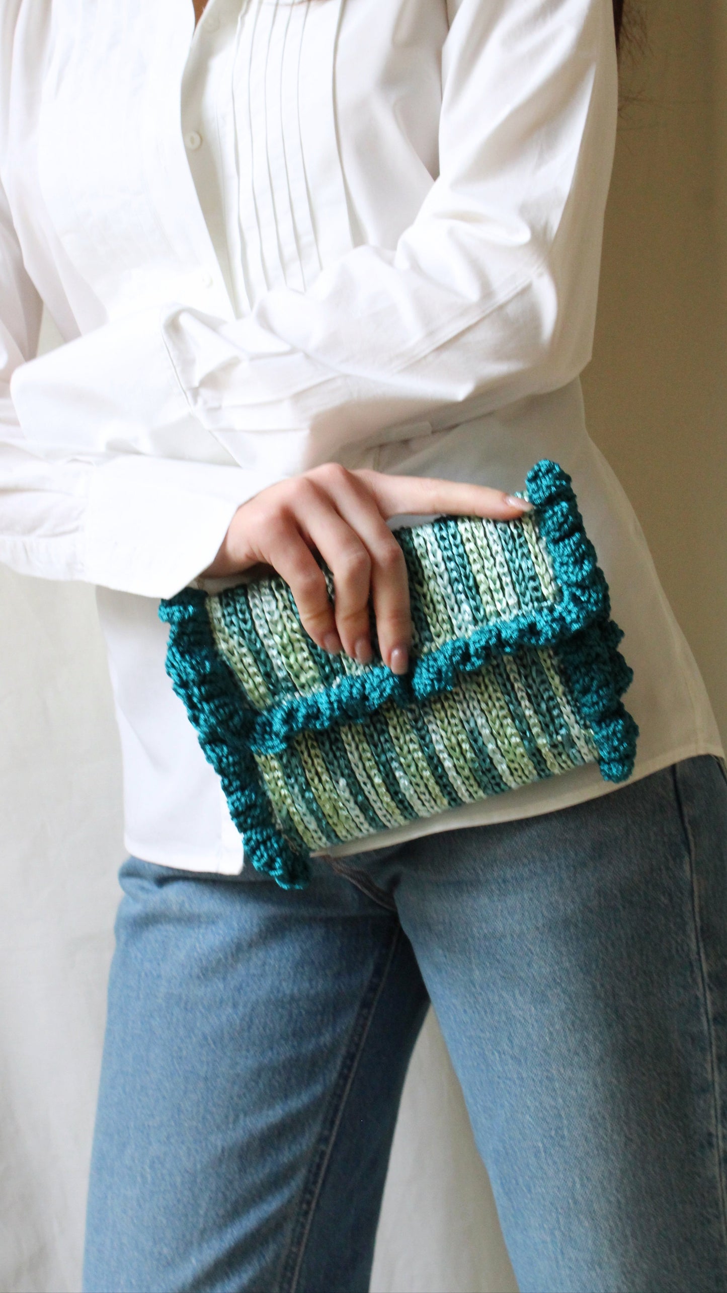 MINI VENEZIA CLUTCH AQUAMARINA