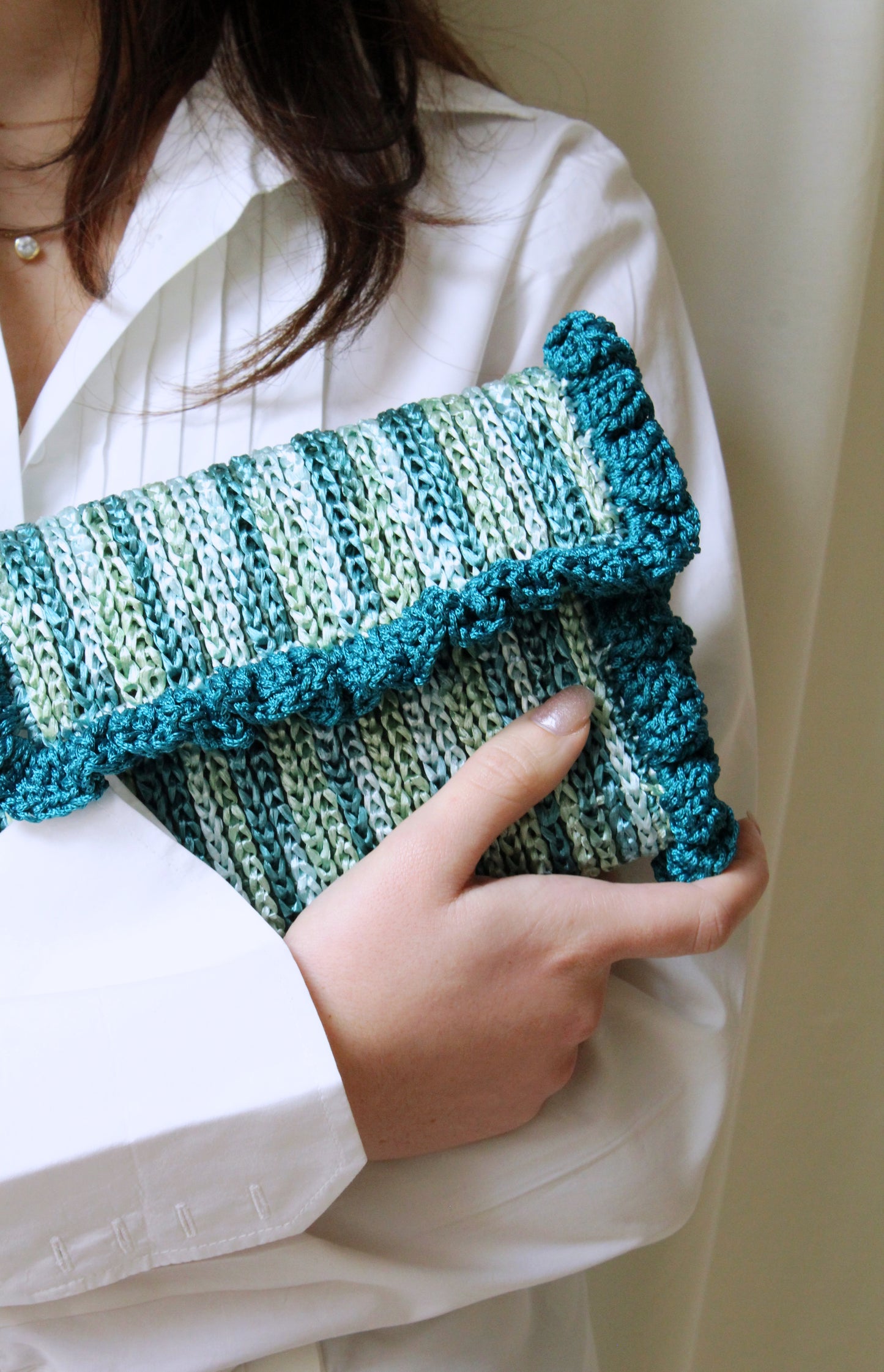 MINI VENEZIA CLUTCH AQUAMARINA