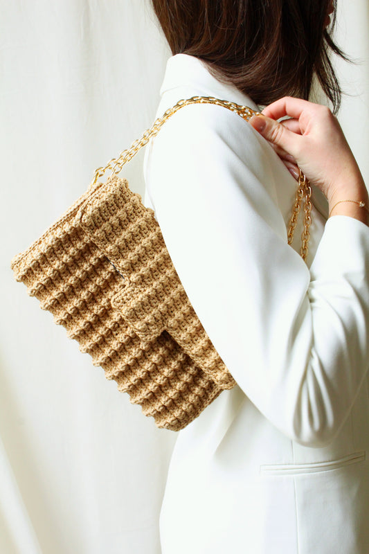 MILANO CLUTCH  SAND